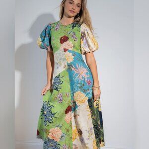 Alémais Avery Spliced Midi Dress
